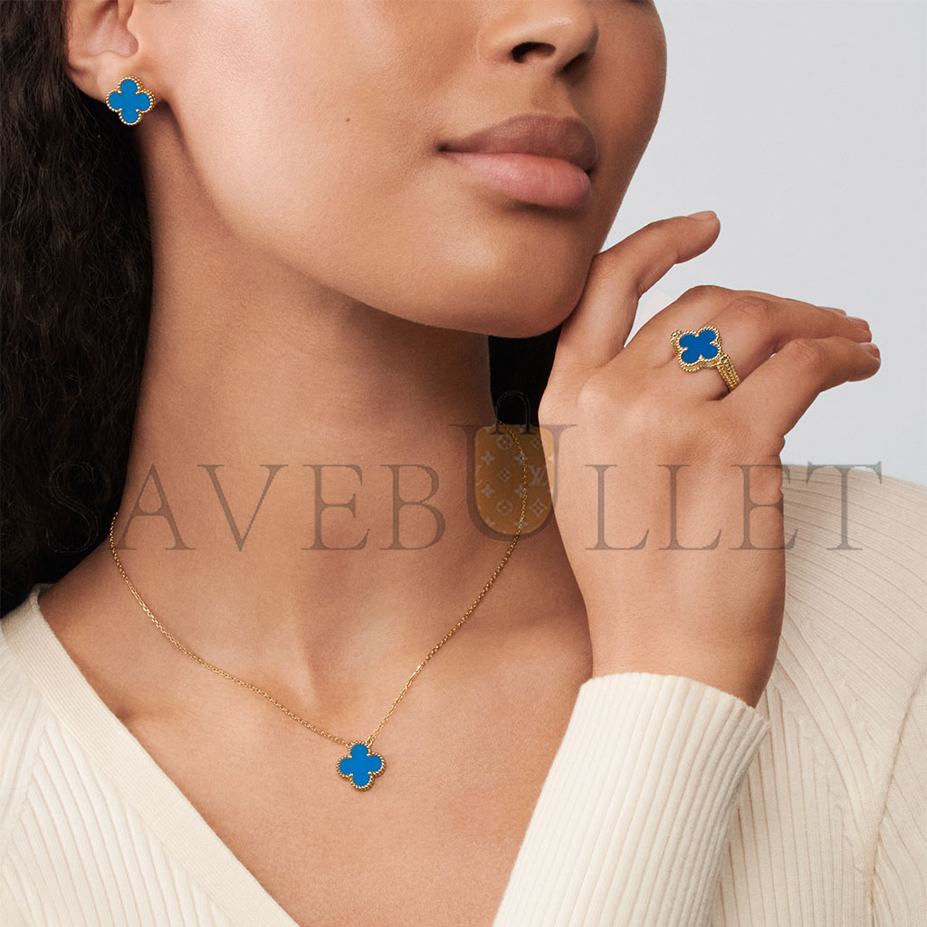 V*N CL*F arpels vintage alhambra reversible ring vcarpgv100